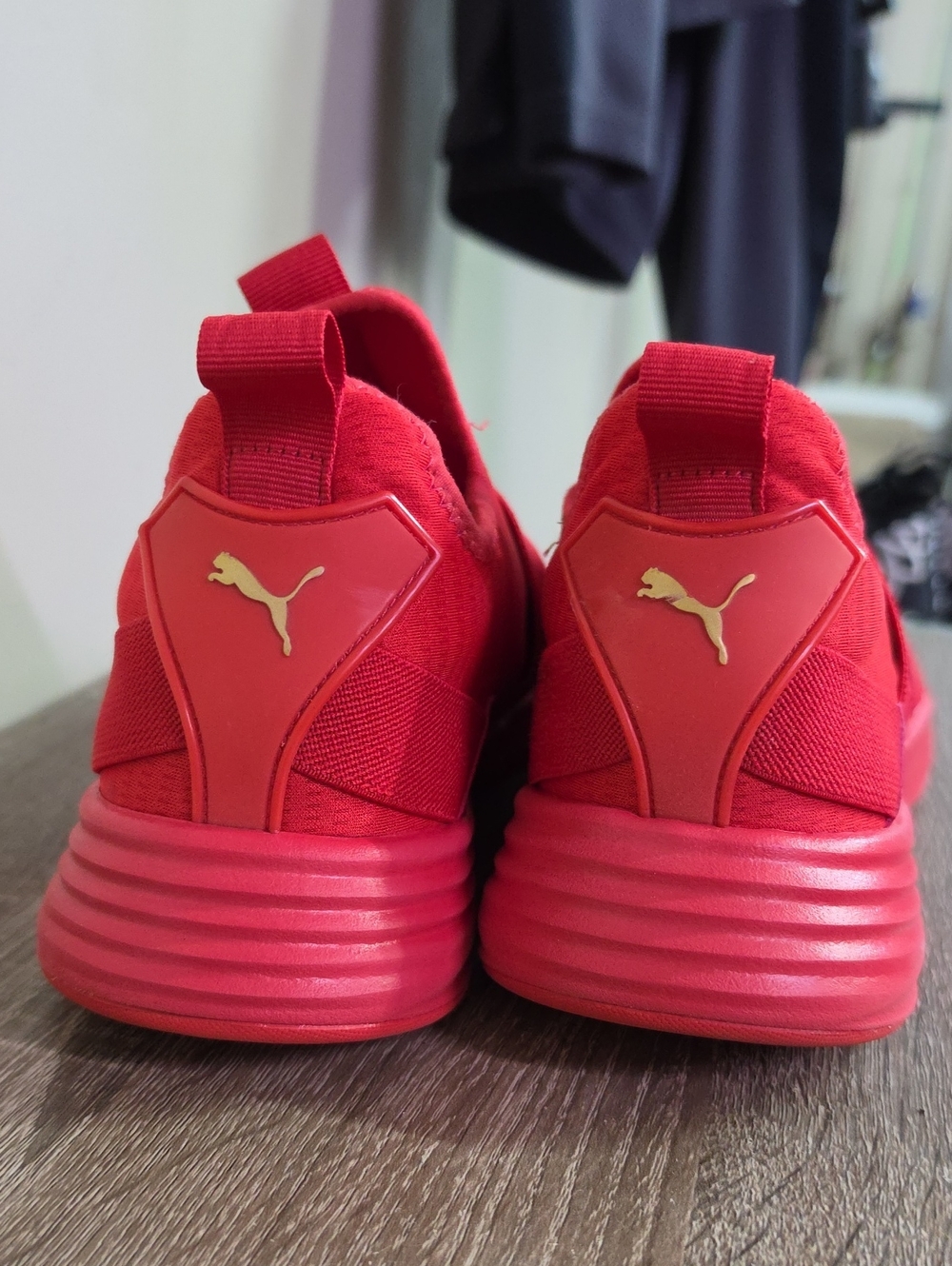Puma Kids Red Slip-On Velcro Athletic Sneakers - Picture 4 of 4